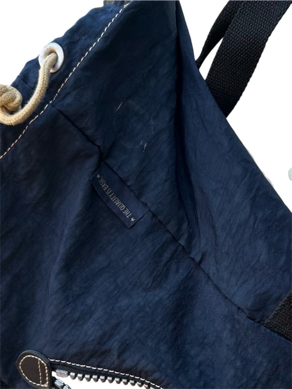 Kipling Backpack Navy Blue Nylon - Picture 8 of 10